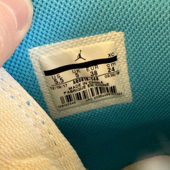 Nike x Off White Air Jordan 1 Retro High Sneakers Size Mens\'s US 5.5 Blue White main image 7